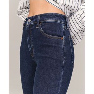 Abercrombie & Fitch Jeans Womens 00R Blue Dark Wash Super‎ Skinny Ankle Low Rise
